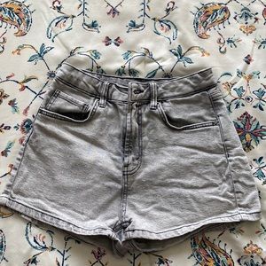 Grey jean shorts size 6